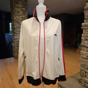 Alton Men's White and Red Jacket